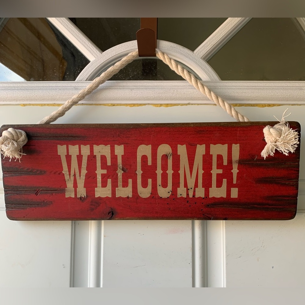 “Cal Ranch” A WELCOME Wood Sign                                              NWT